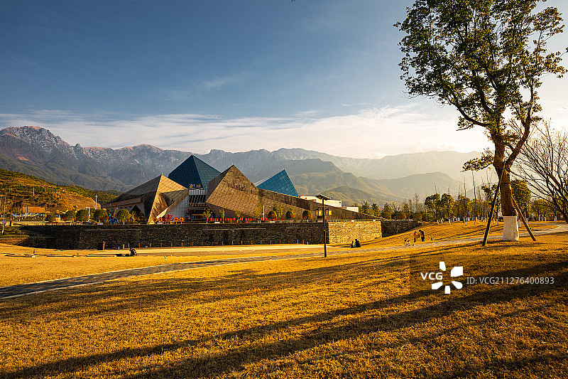 武功山游客中心图片素材