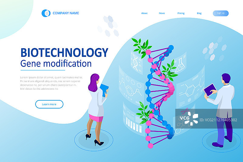 2.5D实验室探索概念设计图片素材