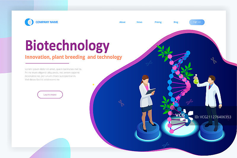 2.5D实验室探索概念设计图片素材