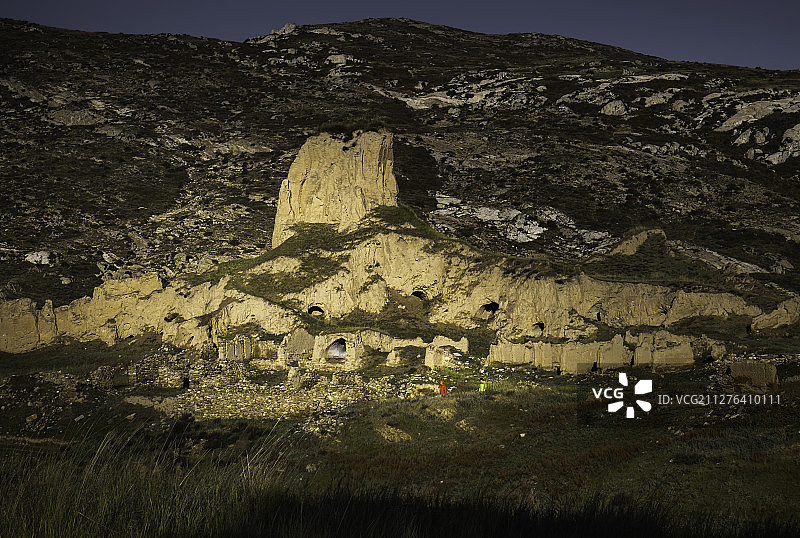 右玉县十三边村长城图片素材