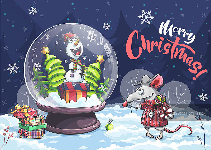 卡通圣诞节快乐图片素材