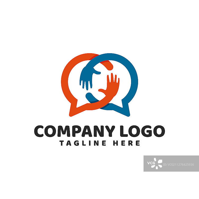 双手帮助聊天标志图片素材