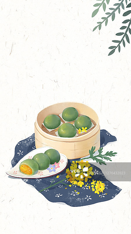清明节食青团图片素材