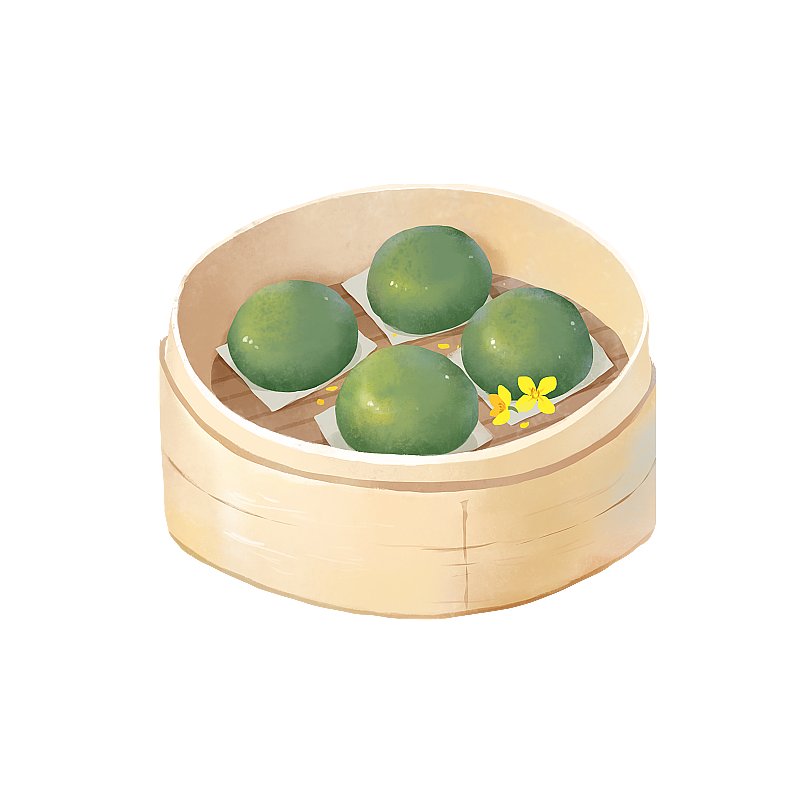 清明节 吃青团图片素材