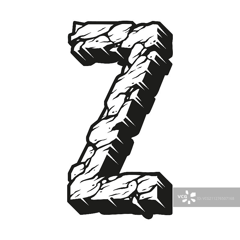 复古风3D字母Z模板图片素材