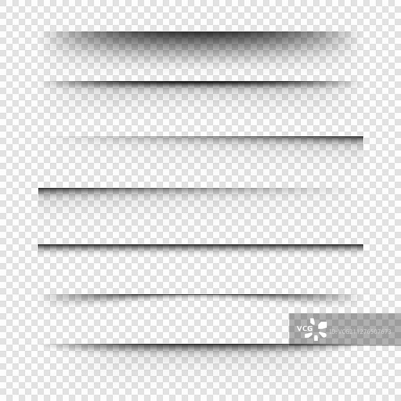 逼真阴影透明素材图片素材