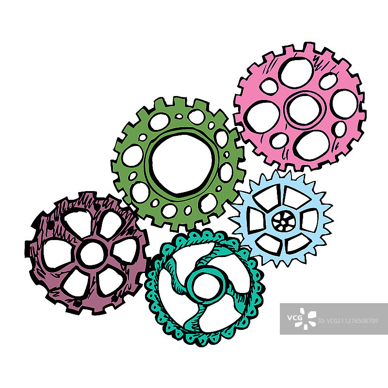 卡通齿轮图片素材