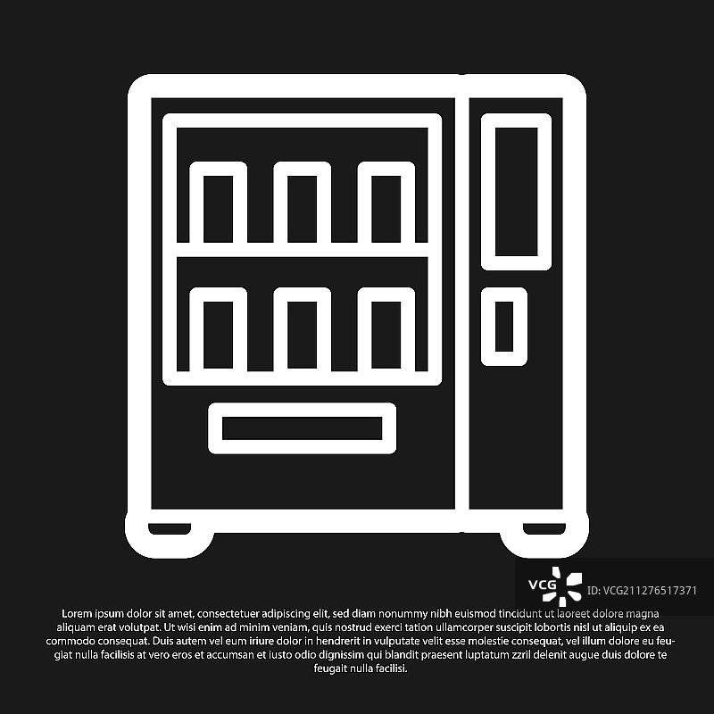 黑色自动售货机食品和饮料图片素材