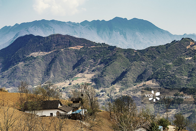 秦岭山区风光图片素材