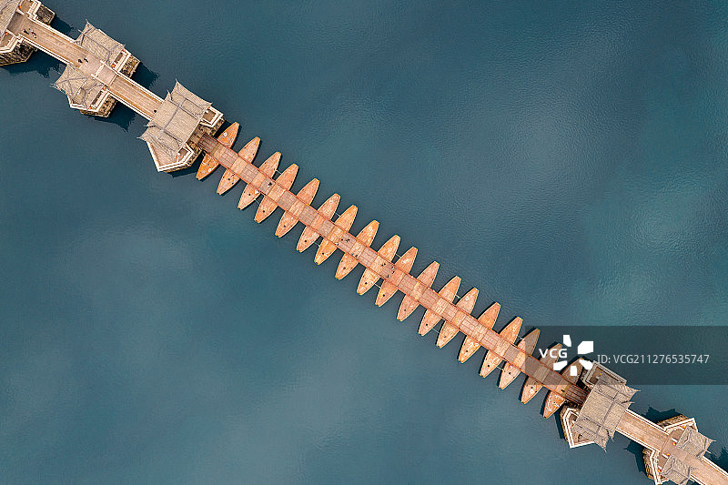 潮州广济桥航拍风光图片素材