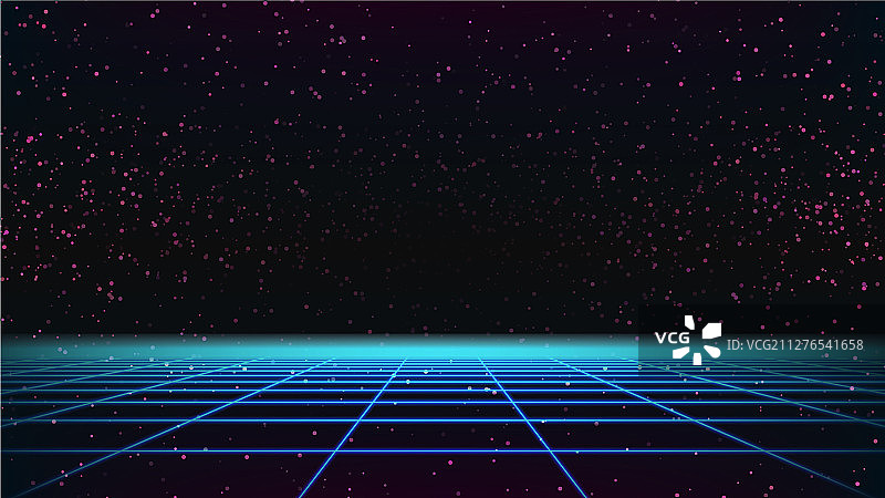 合成波80年代网格复古未来模板图片素材