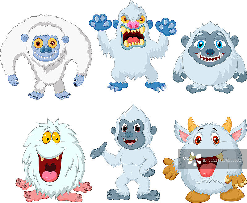 卡通趣味怪物合集图片素材