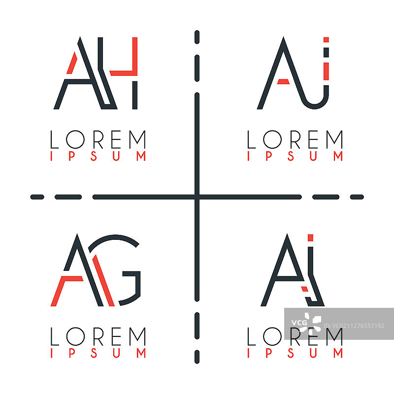 名片字母标志图片素材