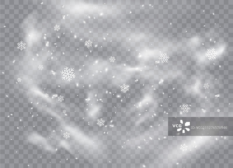 飘落的雪花背景图片素材