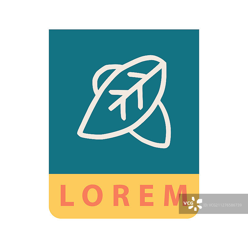 深蓝色双叶倒置logo设计图片素材