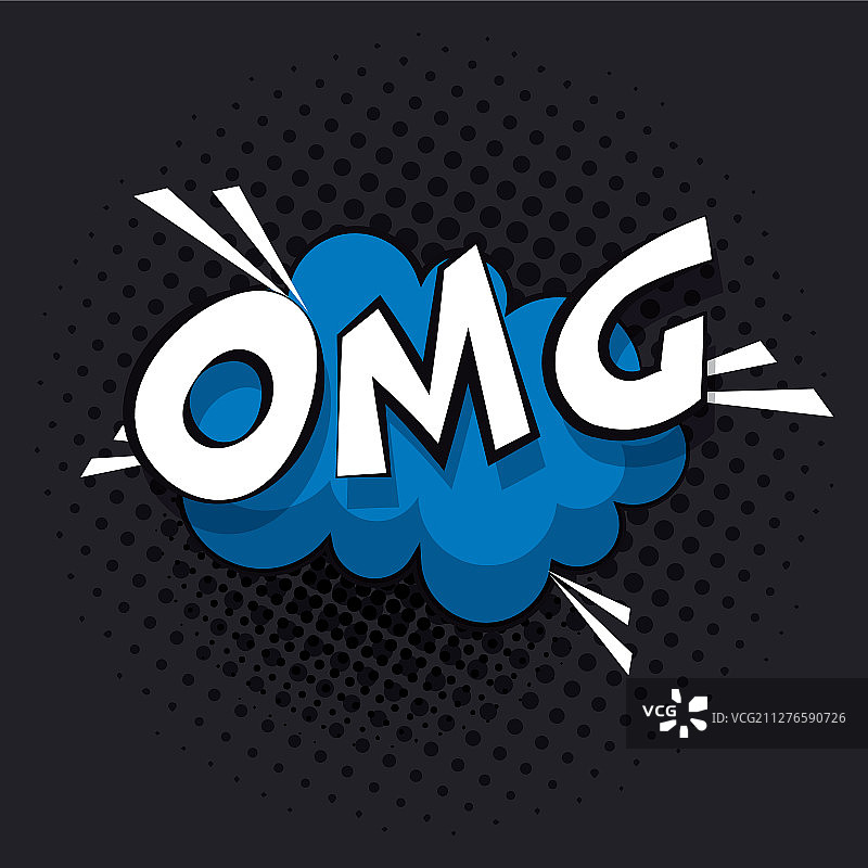 OMG波普艺术风格海报图片素材