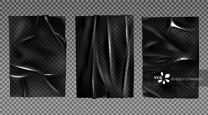 用于包装的黑色塑料拉伸膜图片素材