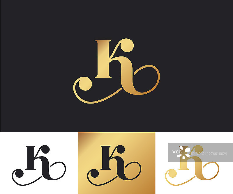 k字母标志图标设计模板元素图片素材