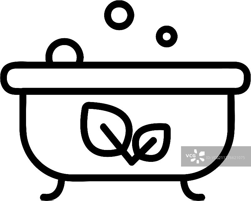 天然洗发水轮廓图标图片素材