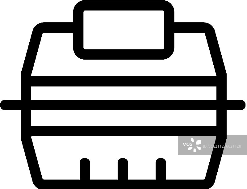 塑料容器轮廓图标图片素材