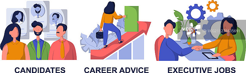 招聘和猎头公司招聘图片素材