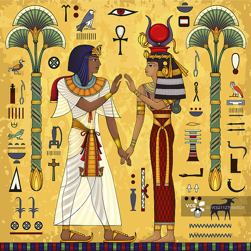 埃及神话文化符号图片素材
