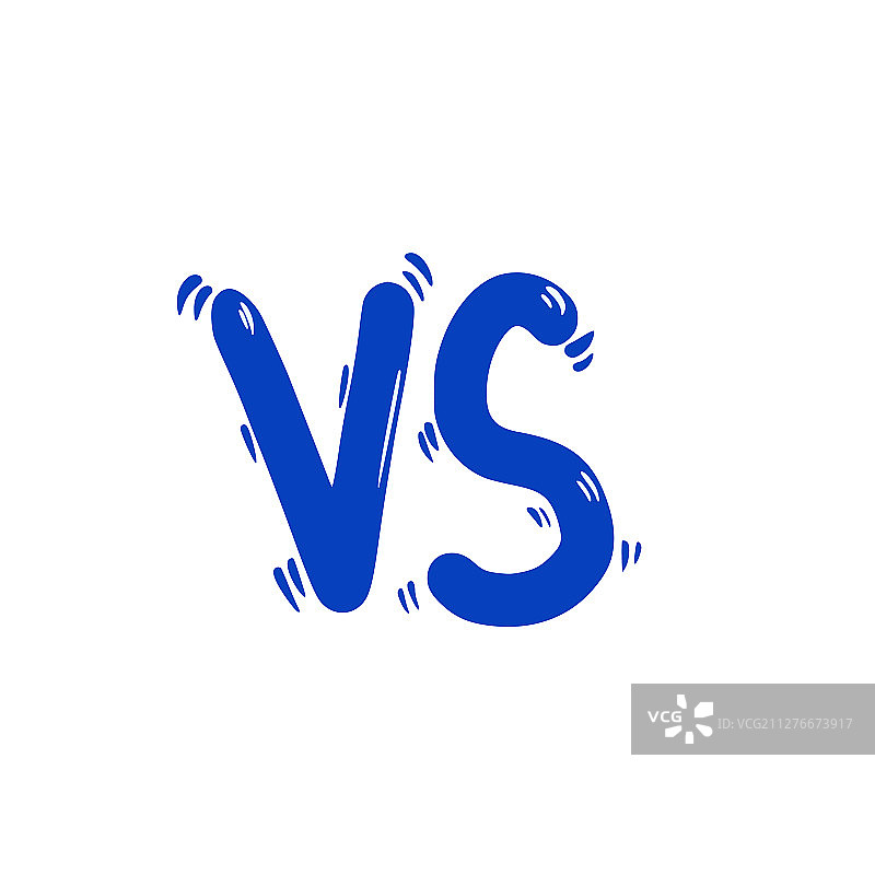 带复制空间的VS屏幕对比标志图片素材