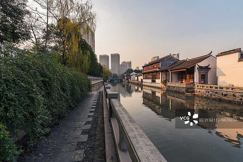 常州青果巷的古今图片素材