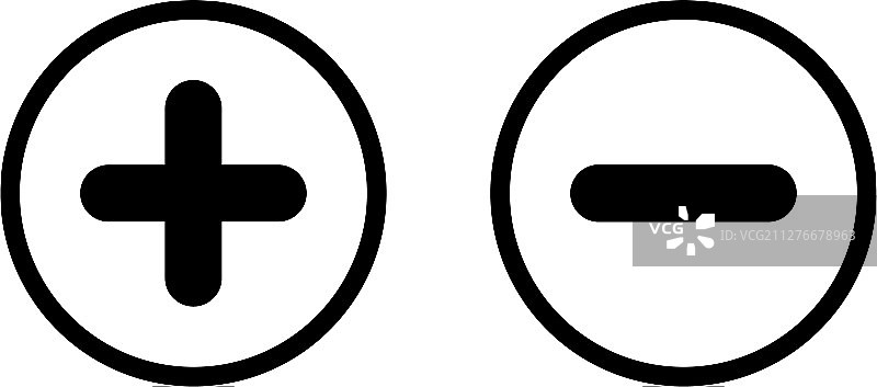 加减按钮图片素材