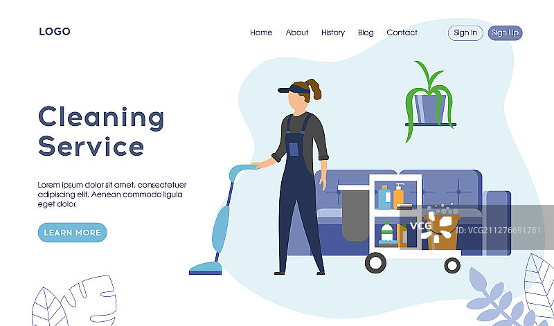 专业清洁公司服务理念图片素材