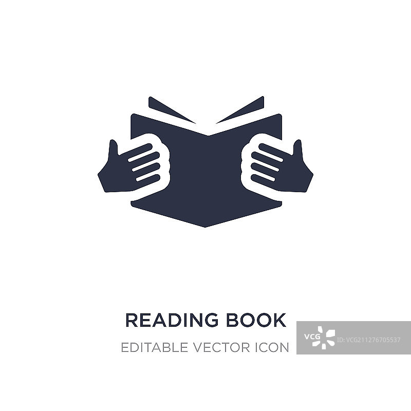 白色背景上的阅读书籍图标图片素材