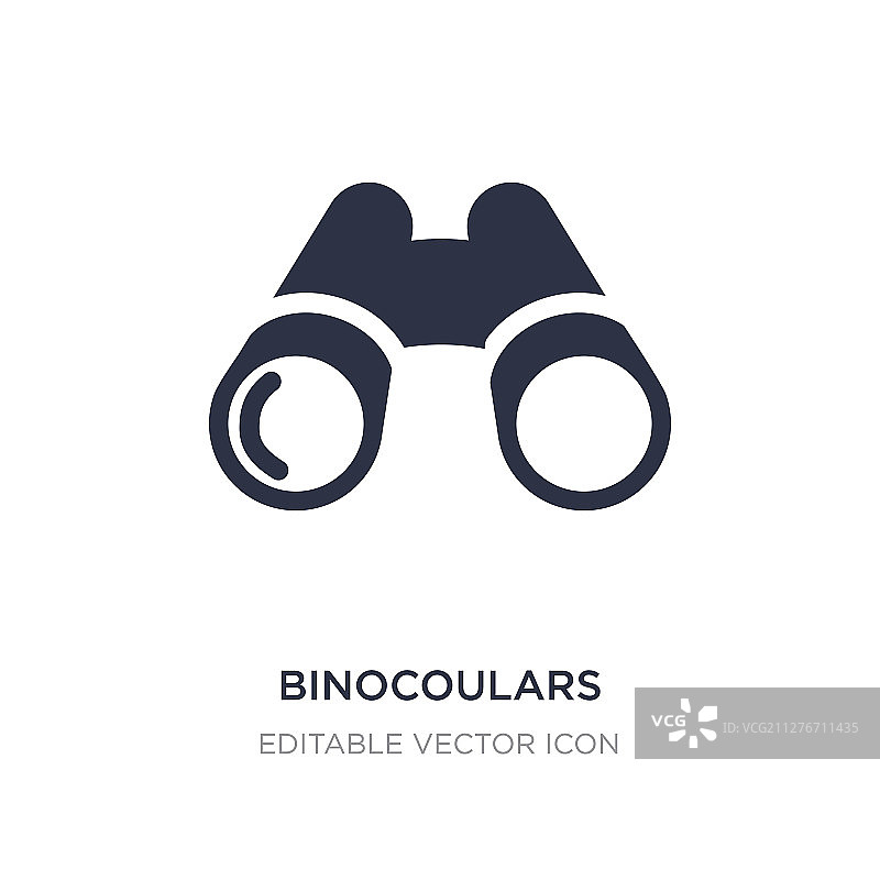 白色背景上的双筒望远镜图标图片素材