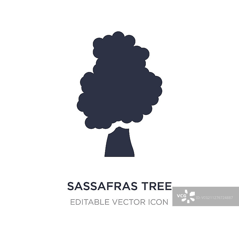 白色背景上的北美乔柏树图标图片素材