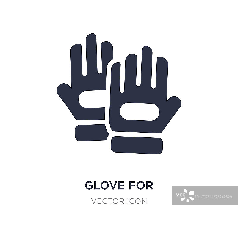 白色背景上的美式橄榄球运动员手套图标图片素材