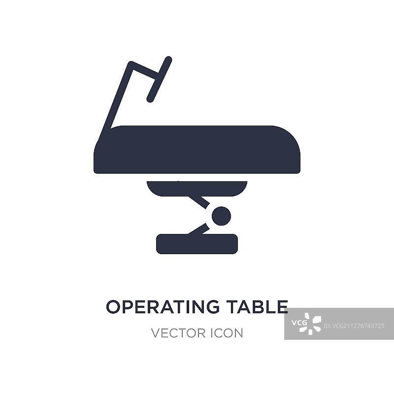 白色背景上的手术台图标图片素材