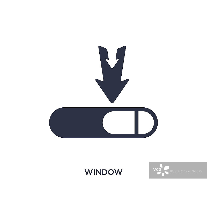 白色背景上的窗户滚动媒体图标图片素材