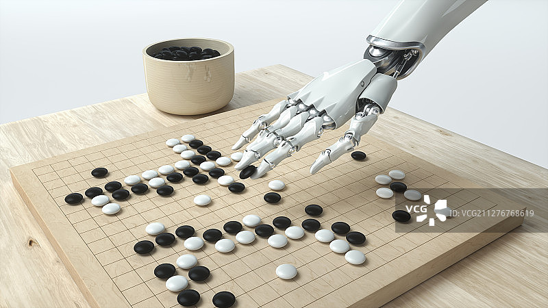 机器人_下围棋图片素材