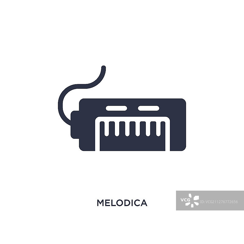 白色背景上的口风琴图标图片素材