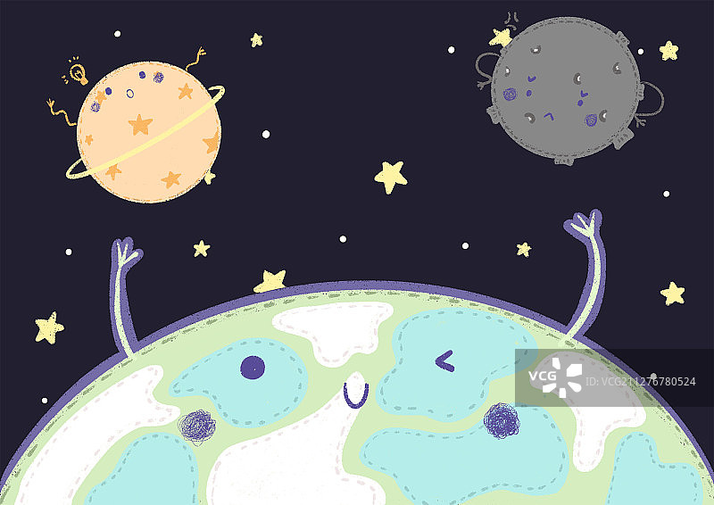 有趣的宇宙星球图片素材