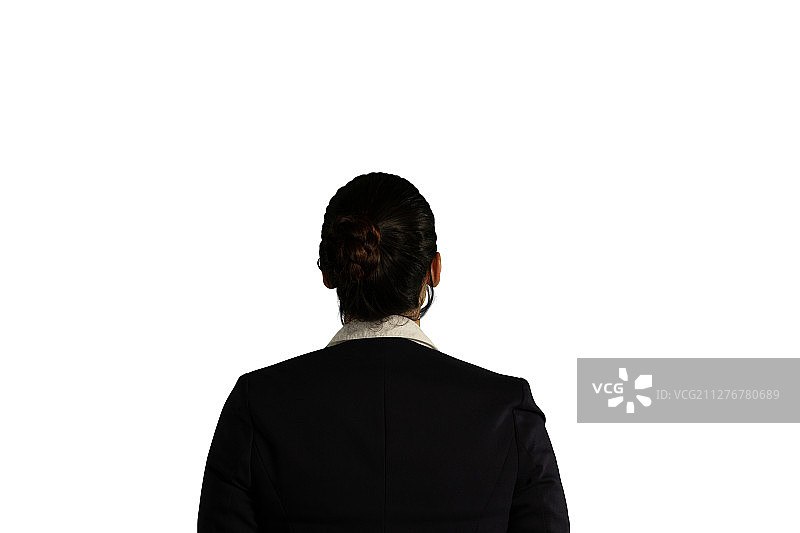 年轻女商人背影图片素材