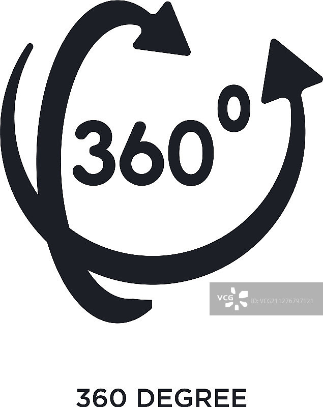 黑色360度隔离图标简单元素图片素材