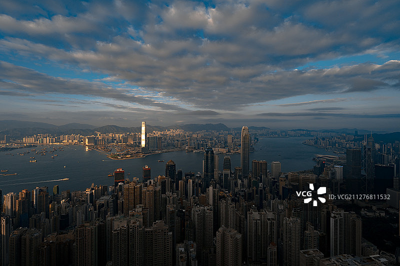 香港维多利亚港图片素材
