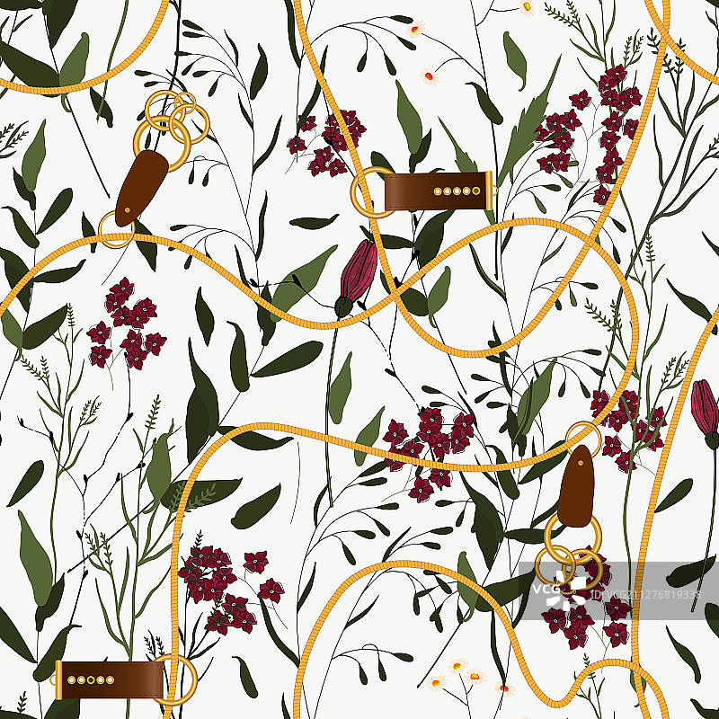 逼真的巴洛克金属项链吊坠图片素材