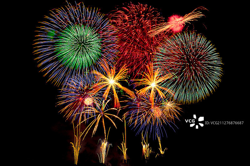 烟火节图片素材