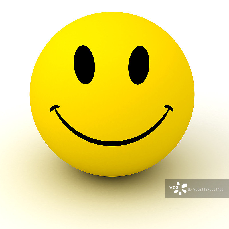 微笑的聊天表情 - 3D渲染图图片素材