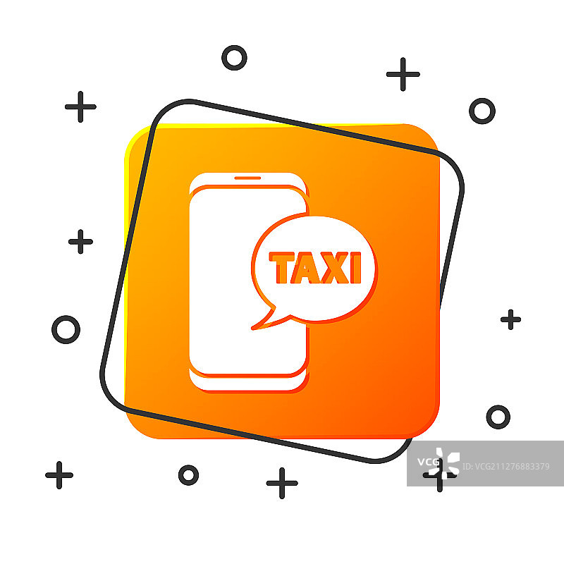 出租车呼叫电话服务图标图片素材