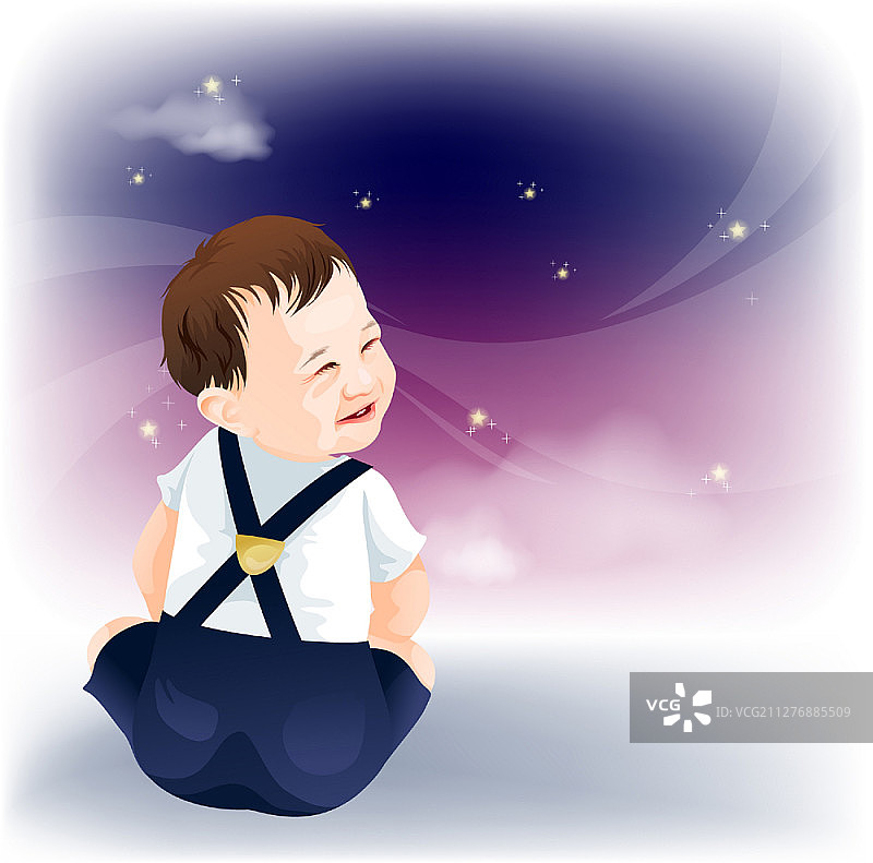 婴儿插画图片素材