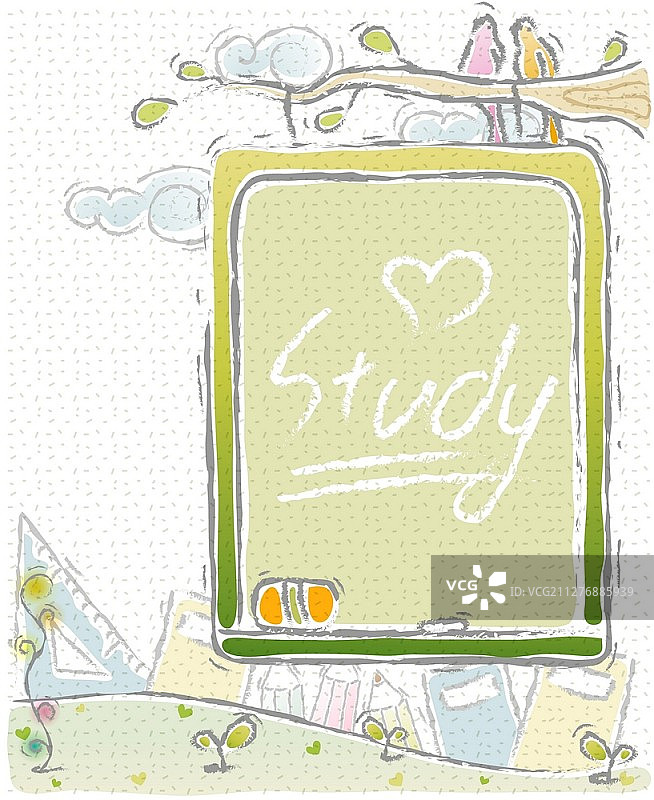 学校通知消息背景主题矢量插画图片素材