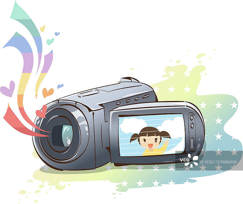 摄像机矢量图图片素材