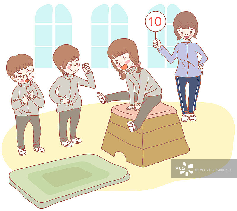 学生生活主题矢量插画图片素材